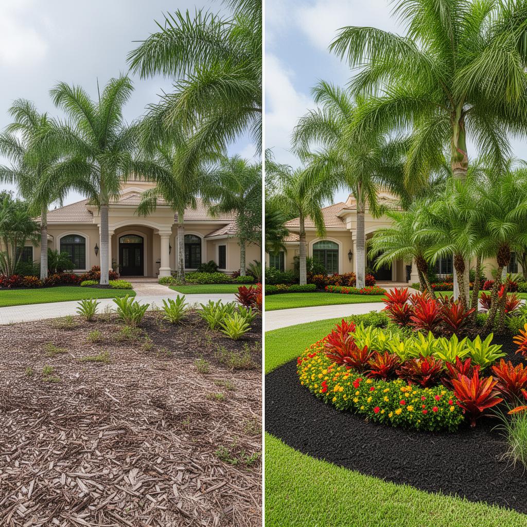 Landscaping before and after by Sunscape Home Solutions LLC